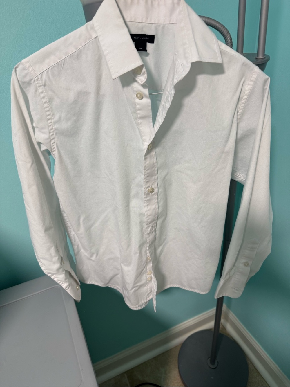 Tommy Hilfiger White Button-Down Shirt for Kids